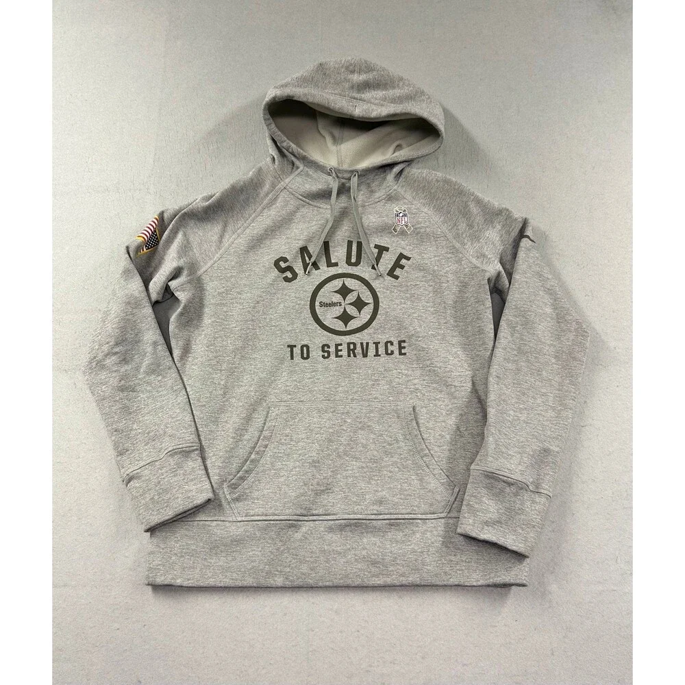 Nike Kids Pittsburgh Steelers Salute The Service USA Hoodie Youth Large